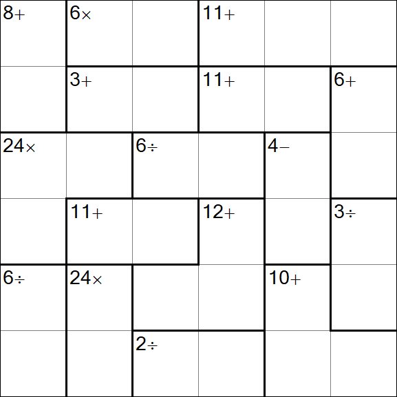 Calcudoku - Einfach