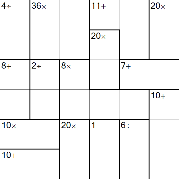 Calcudoku - Fácil