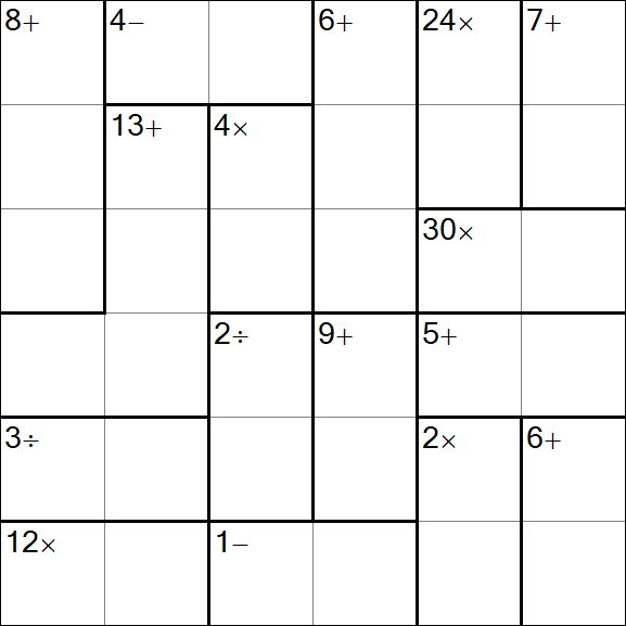 Calcudoku - Easy