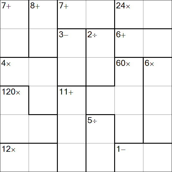 Calcudoku - Easy