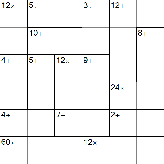 Calcudoku - Einfach