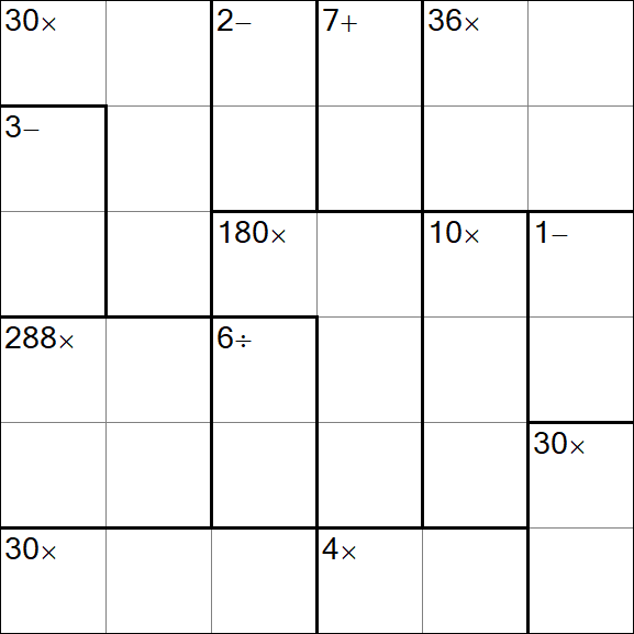 Calcudoku - Einfach