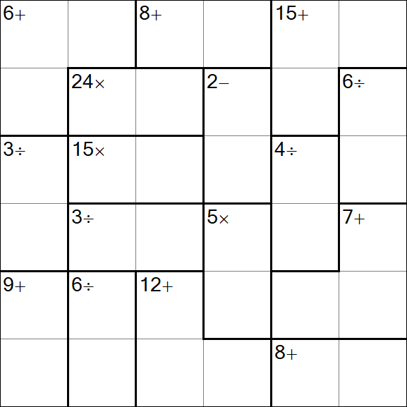 Calcudoku - Einfach