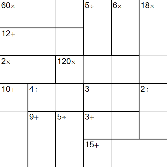 Calcudoku - Einfach