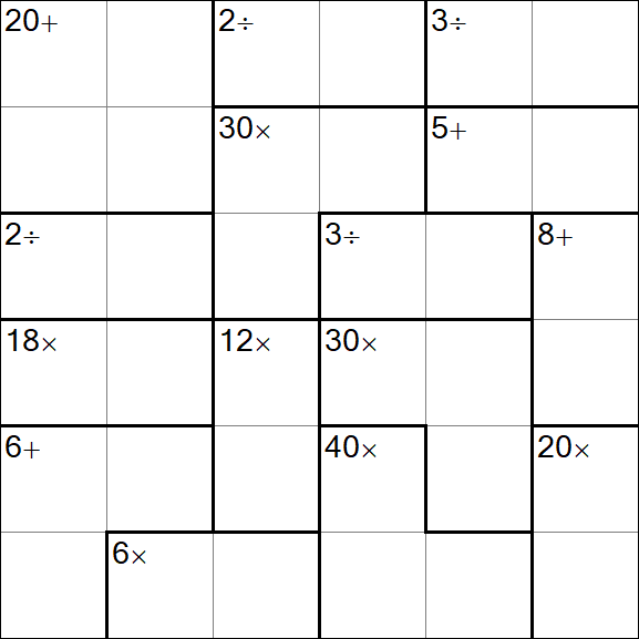 Calcudoku - Einfach