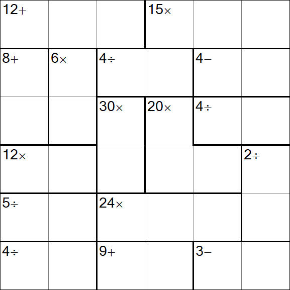 Calcudoku - Einfach
