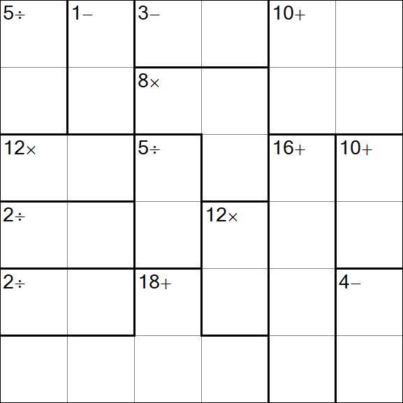 Calcudoku - Einfach