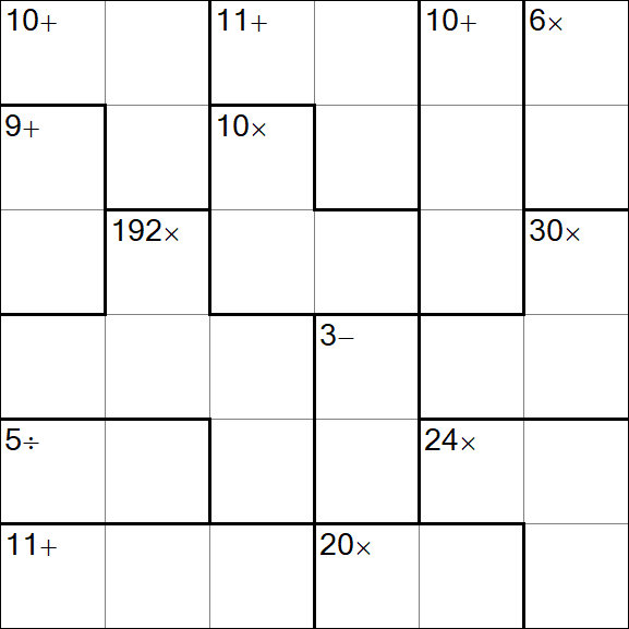 Calcudoku - Einfach