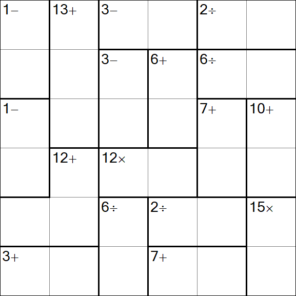 Calcudoku - Einfach