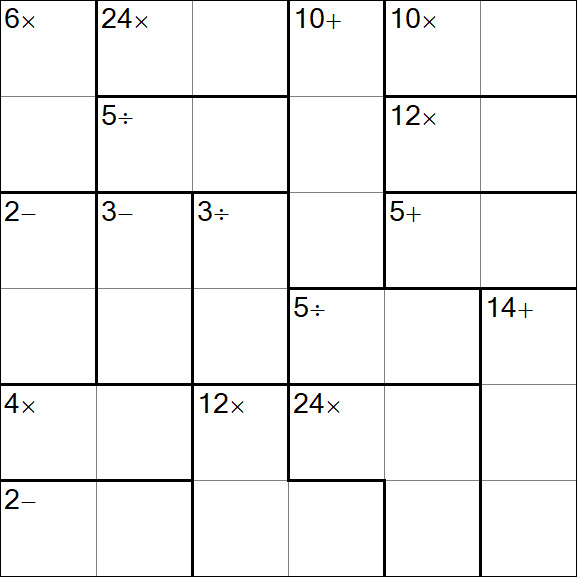Calcudoku - Easy