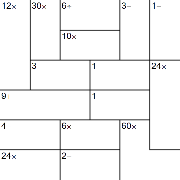 Calcudoku - Easy