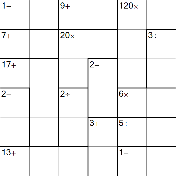 Calcudoku - Easy