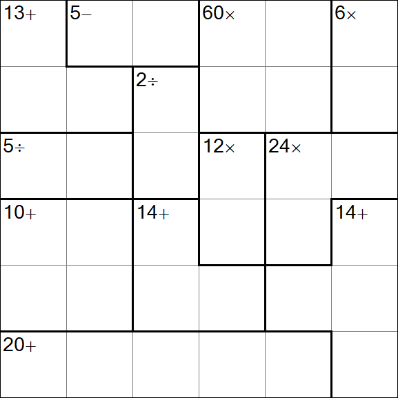 Calcudoku - Einfach