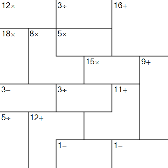 Calcudoku - Easy