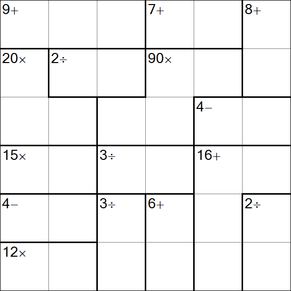 Calcudoku - Simple