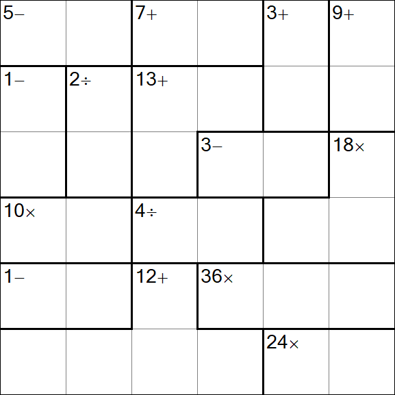 Calcudoku - Simple
