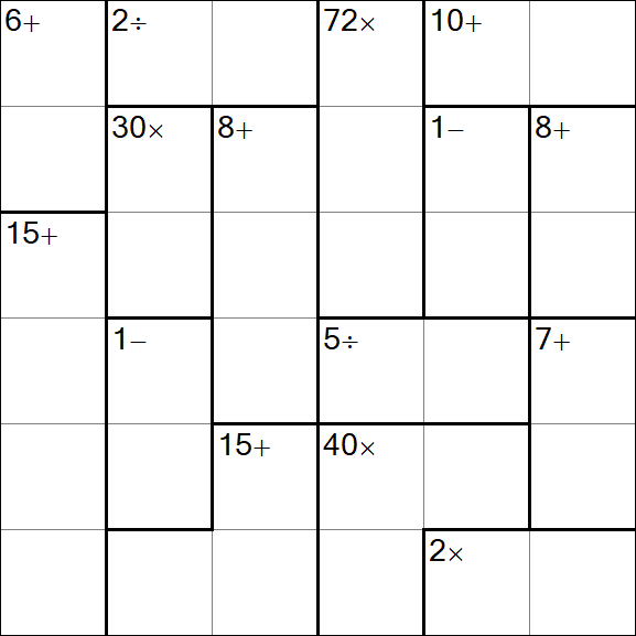 Calcudoku - Simple