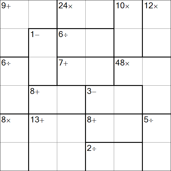 Calcudoku - Simple