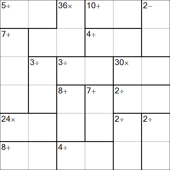 Calcudoku - Easy