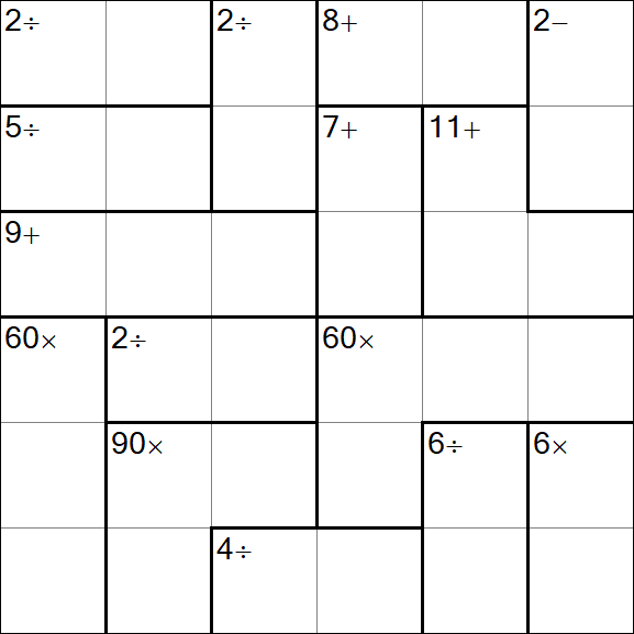 Calcudoku - Simple