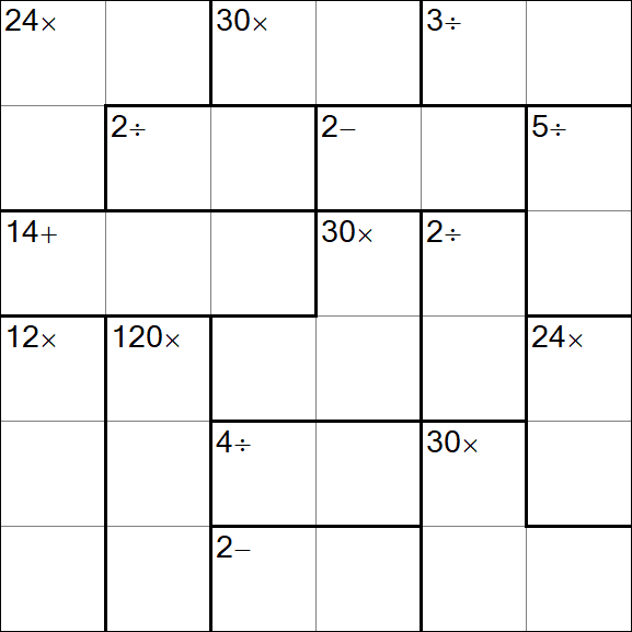 Calcudoku - Simple