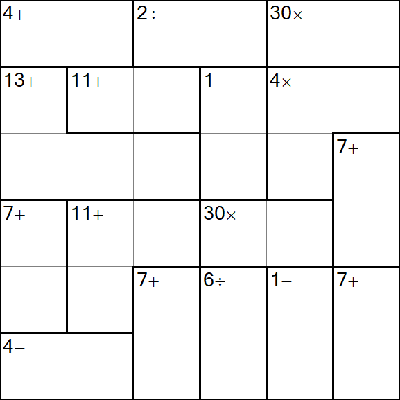 Calcudoku - Simple