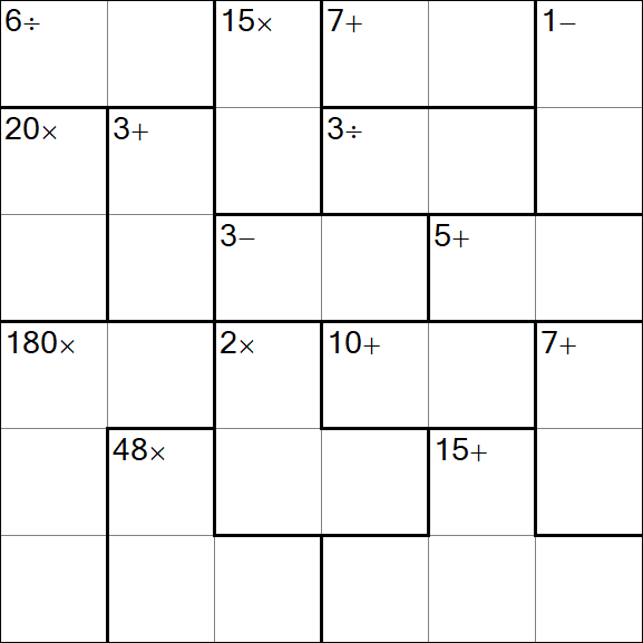 Calcudoku - Easy