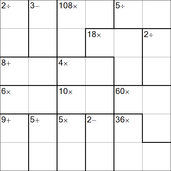 Calcudoku - Simple