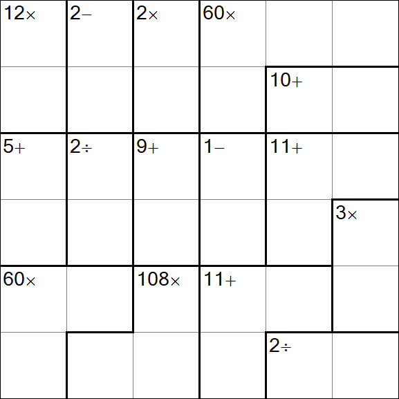 Calcudoku - Fácil