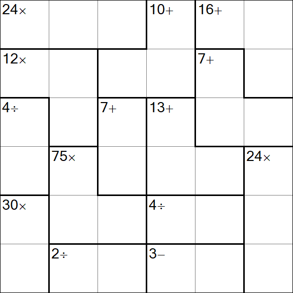 Calcudoku - Simple