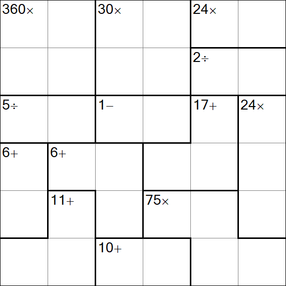 Calcudoku - Easy