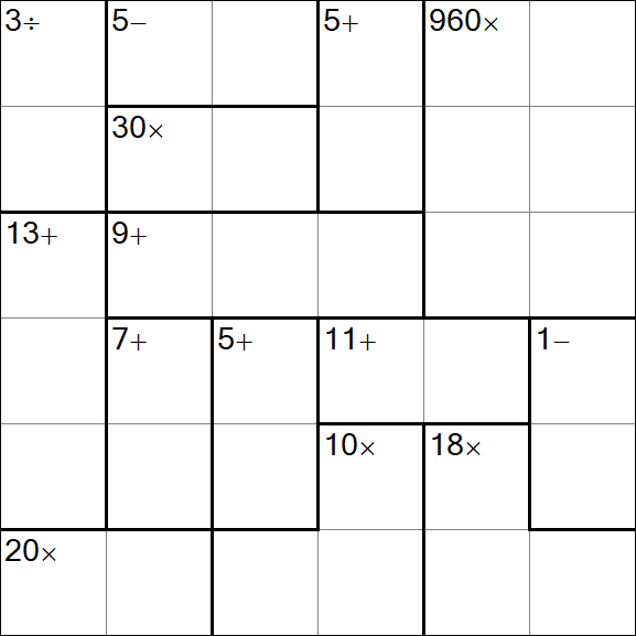 Calcudoku - Simple