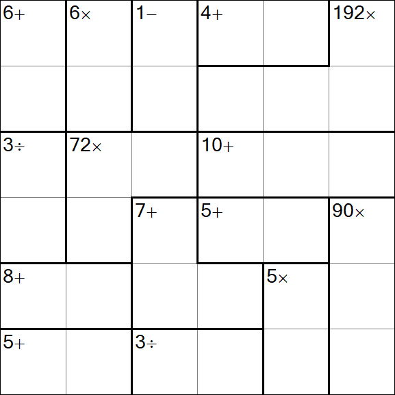 Calcudoku - Simple