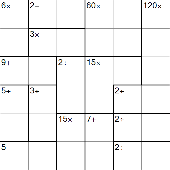 Calcudoku - Simple