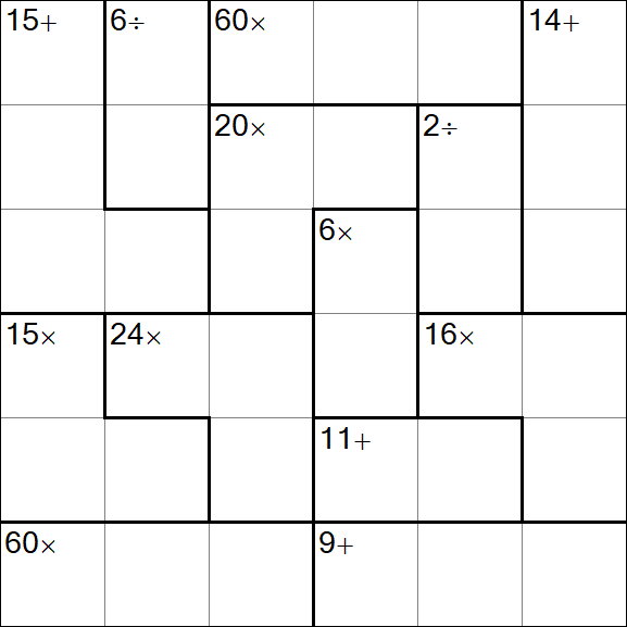 Calcudoku - Fácil
