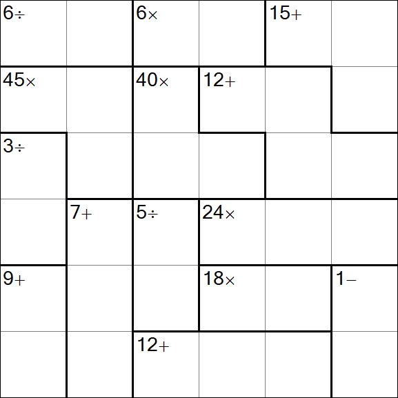 Calcudoku - Easy