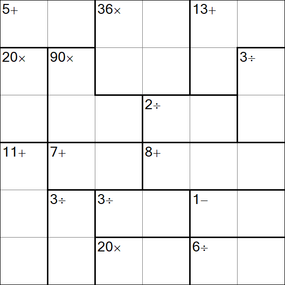 Calcudoku - Simple