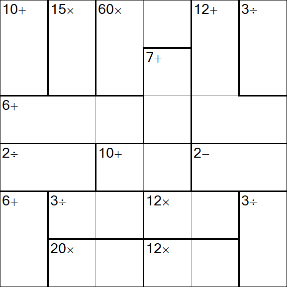 Calcudoku - Easy