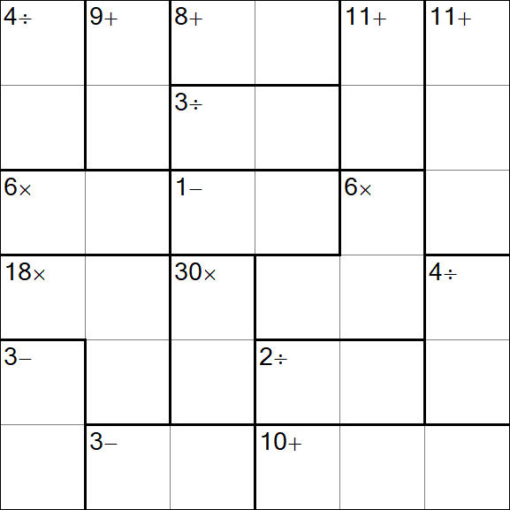 Calcudoku - Simple