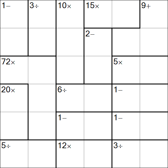 Calcudoku - Simple