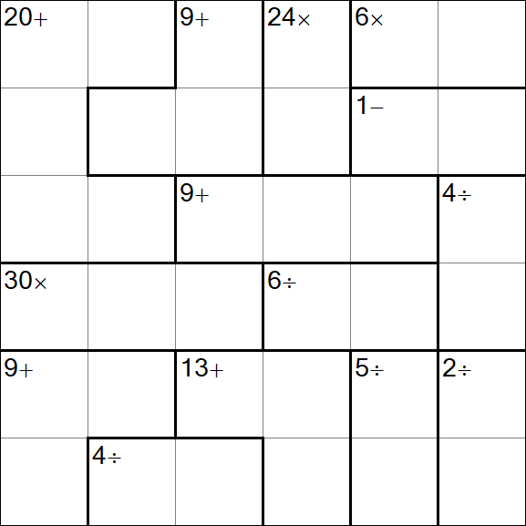 Calcudoku - Simple