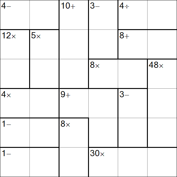 Calcudoku - Simple