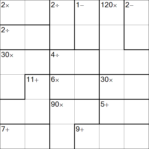 Calcudoku - Simple