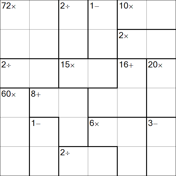 Calcudoku - Simple