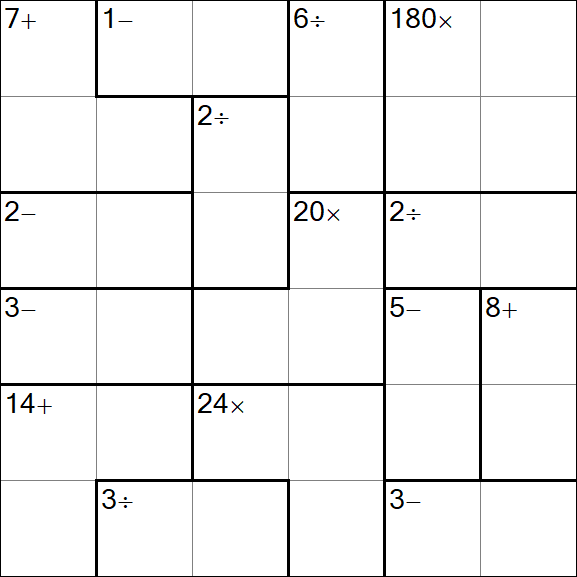 Calcudoku - Simple