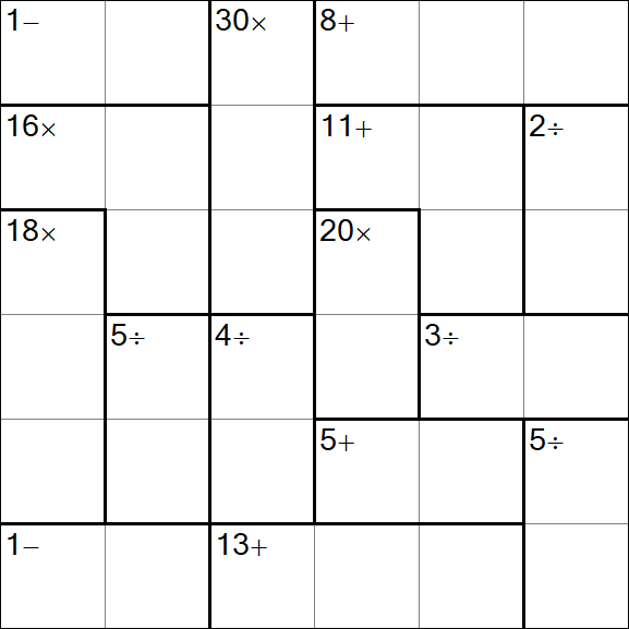 Calcudoku - Simple
