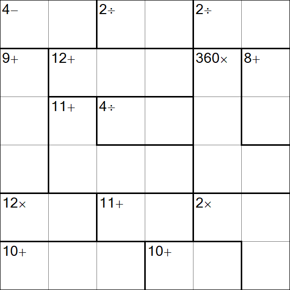 Calcudoku - Simple