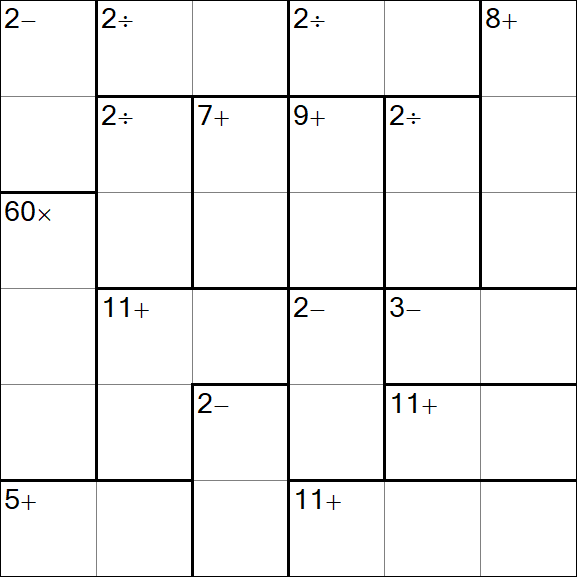 Calcudoku - Simple