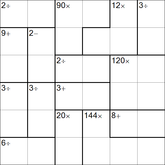 Calcudoku - Simple