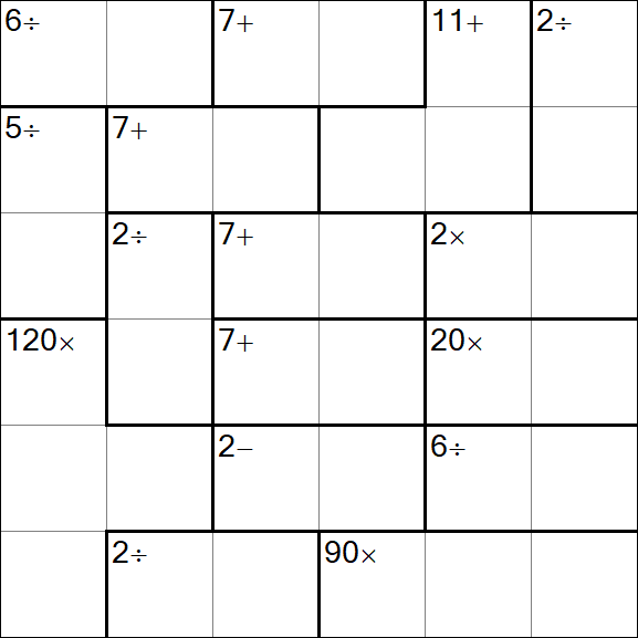 Calcudoku - Simple